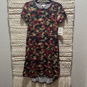 LuLaRoe Abstract Roses Carly NWT